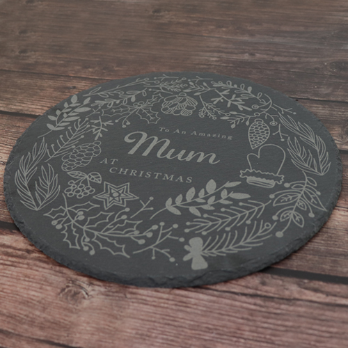 Personalised Circle Shaped Slate Board