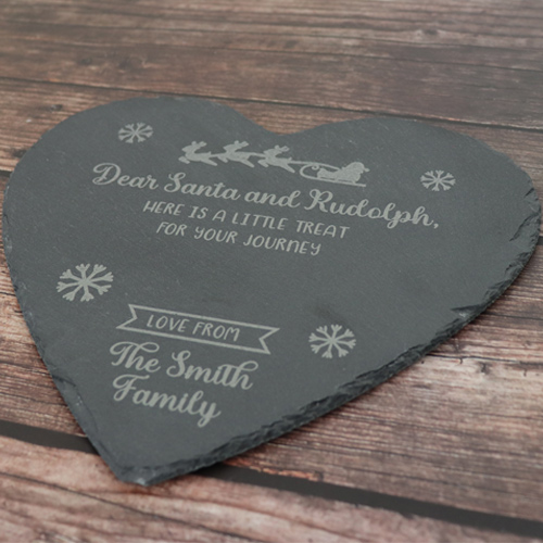 Personalised Heart Shaped Slate Board