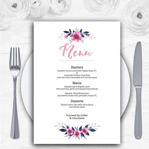 Wedding Dinner Menus